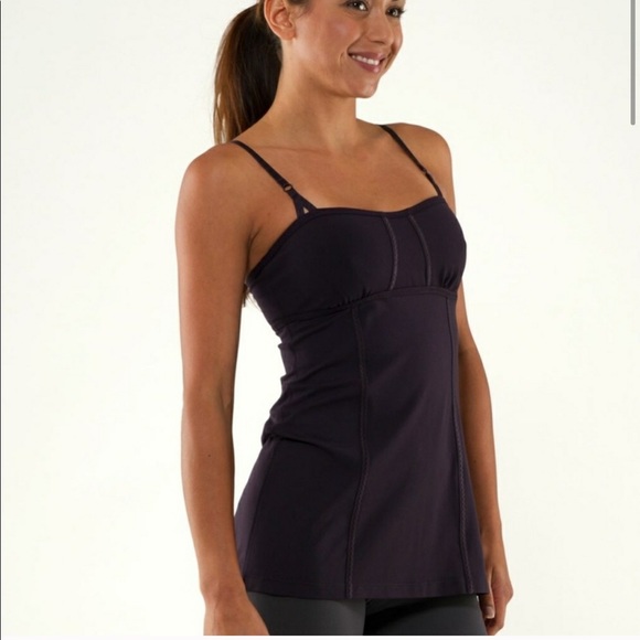 LuluLemon Ariel Purple Workout Top - Picture 1 of 8